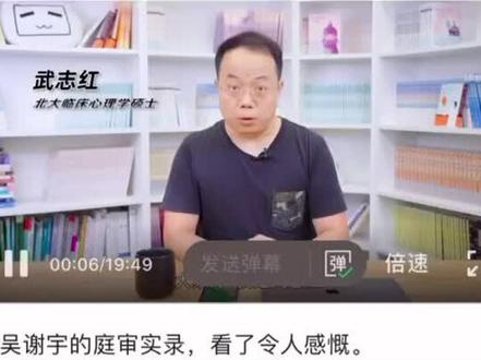 武谢宇弑母案,武志红老师分析