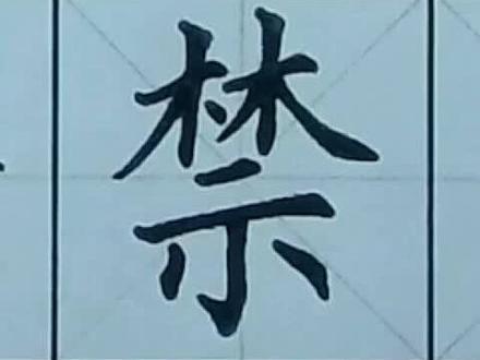 #硬笔书法#规范字#书法大仙字帖同步视频 三年级下册 禁