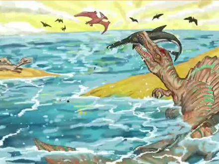 平板画恐龙棘龙#procreate#板绘#画画#绘画#恐龙#棘龙#古生物#复原#男生#亲子#儿童