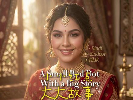 印度女性额头小红点背后的故事 A Small Red Dot With a Big Story
If you’ve ever watched an Indian film or seen photographs from India, you may have noticed something curious: a small red dot placed in the center of the forehead.
But what does it actually mean?
Many people assume it is simply decoration. Others believe it is only worn by married women. And some think it is purely religious. The truth, however, is far more fascinating.
#抖音知识 #英语学习 #英语听力 #印度 #第三眼