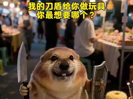 我的刀盾给你做新玩具,你最想要哪个?#我的刀盾#咕咕嘎嘎#猫meme
