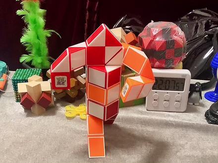 24段魔尺机器人的折法#百变魔尺 #魔尺#抖出知识点 #萌知计划 @抖音青少年 #机器人