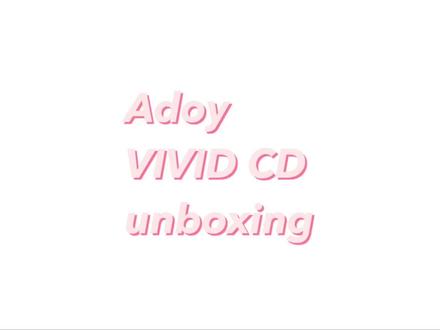 开箱Adoy Vivid CD太爱这小众乐队与韩国艺术家Aokizy合作的专辑封面💽 #Adoy #CD
