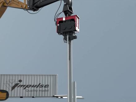 发明振动打桩锤的人真是天才 #振动打桩锤 #振动打桩机 #打桩机 #3d动画 #施工动画 #机械设备