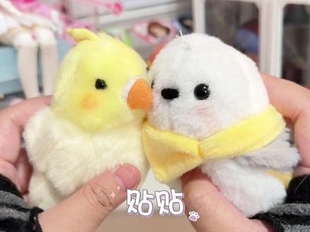 如此萌的小肥啾和腮红鸡!不得不rua了#KUDOLL库岛玩偶 #萌物#玄凤鹦鹉 #北长尾山雀