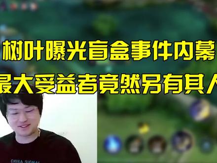 树叶曝光盲盒内幕,你觉得最大受益人是谁?#游戏