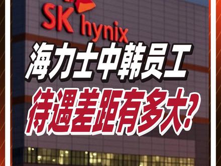 赚翻了的韩国SK海力士,为何区别对待中国员工? 海力士中韩员工待遇差距有多大?#燃起来了大国重器 #零距离看懂财经 #韩国 #商业 #金融 @抖音小助手 @DOU+小助手