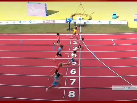 预赛10.51 决赛顶住压力拿下10.44荣获健将#学青会 #何锦櫶