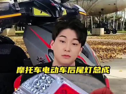 摩托车电动车后尾灯总成#三轮车尾灯 #电动三轮车 #三轮摩托车 #转向灯#后尾灯