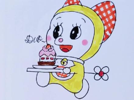 教你画哆啦美#哆啦A梦#哆啦美#抖音看见音乐 #简笔画 #画画