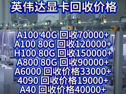 回收GPU显卡 英伟达 tesla 算力卡 八卡GPU整机 A100 A800 H100 H800 80G 40G PCIE原版 SXM定制版 HGX 八卡模组整机
RTX A5000 A6000 A4000 A8000 A4500 A2000 A5500 A2 A10 A30 A16 A40 A30X T4 V100 V100S L40 L40S L4 L20 RTX4000 RTX5000 RTX6000 RTX8000 RTX2000 RTX5880 RTX6000 ADA RTX4090 RTX4090D RTX5090 八卡机 GPU服务器 算力机 deepseek AI 算力主机 ALEO 四卡机 六卡机
回收丽台 技嘉 华硕 七彩虹 影驰 微星 映众 万丽 索泰 耕升 RTX4090 RTX5080 RTX4090D RTX4080 RTX4070TI RTX4060Ti RTX4050 RTX3090 RTX3080TI RTX3070 RTX3060TI RTX3050 RTX2080TI RTX2070S RTX2060S GTX1080TI 1660TI 1660 super RTX3080 RTX4070super