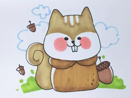 春天来了,小松鼠冬眠回来采松果了
#简笔画 #简笔画教程 #每日一画 #儿童简笔画 #零基础学画画