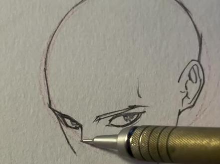 脸部画法教程之部分 #绘画#画画#画画教程动漫人物 #绘画教程