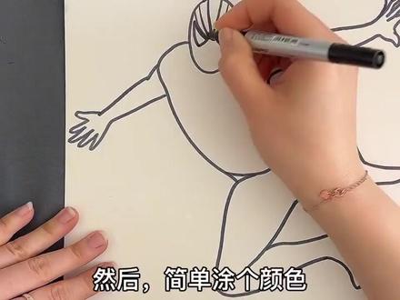 画个猪猪侠也不难吧~#蜘蛛侠 #跟我一起学画画 #零基础学画画 #画画使我快乐 #想画就画 #美术 #绘画过程 #少儿美术