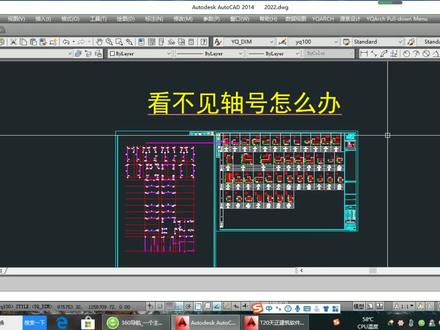cad打开图纸看不到轴号怎么办 #图纸 #看不到轴号 #cad教程