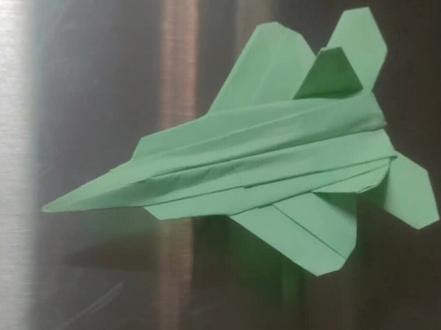 #折纸F22猛禽战斗机教程