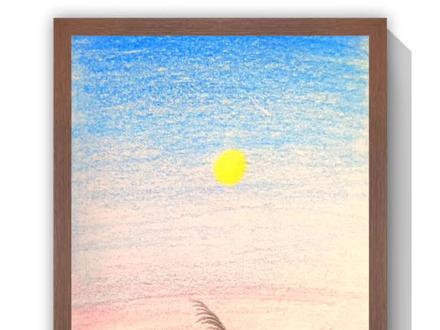 不用一分钟让你学会画~#彩铅绘画#零基础学画画#风景绘画教程 #创作者激励计划