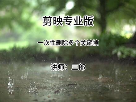 剪映专业版一次性删除多个关键帧,操作过程中遇到任何问题,欢迎在下方留言#剪映专业版 #剪映专业版教程 #剪映专业版关键帧 #剪映电脑版 #剪映电脑版教程