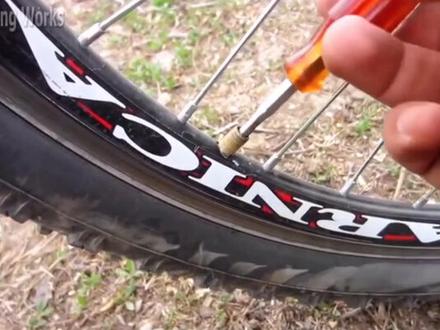 自行车气门芯拆装#工具DIY