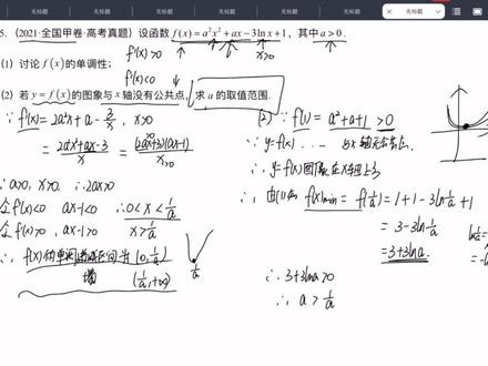 高考数学|21年全国甲卷|导数 基础题型#高中数学题 #高中数学解题技巧 #备考数学
