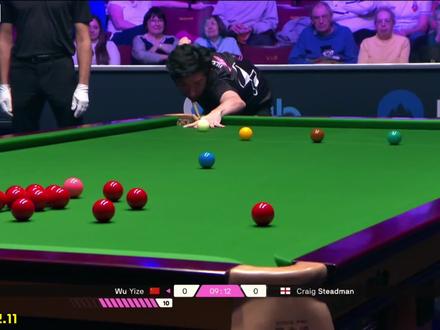 2025单局限时赛:吴宜泽顶级准度打疯了,狂轰141预定最高分#斯诺克 #吴宜泽 #台球 #2025单局限时赛