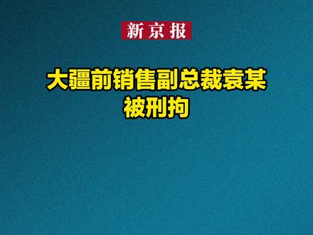 大疆前销售副总裁袁某 被刑拘