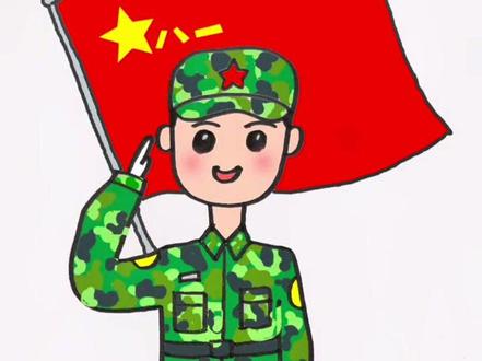 致敬伟大军人 #八一建军节 #零基础学画画 #军人风采