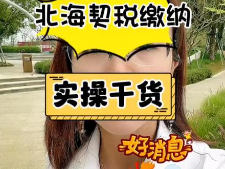 线上缴纳契税保姆教程,省时省力,收藏转发给需要的朋友#北海房产#抖音房产 #契税缴纳流程