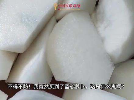 蓝心萝卜、黑心萝卜,有毒吗? #萝卜 #蔬菜 #食品安全 #科普