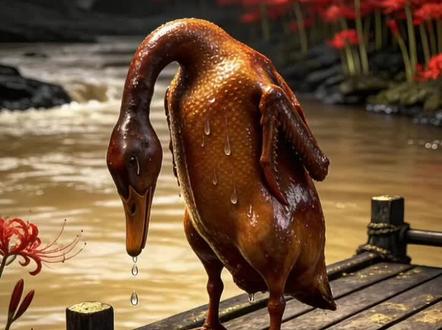 一只酱板鸭的冤屈:扔我是为了救狐狸,吃我是因为饿了#酱板鸭 #雪山狐狸 #灵魂摆渡 #搞笑