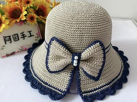 新款蝴蝶结礼帽教程一#零基础学钩针 #手工爱好者 #爱钩织 #帽子编织 #手工针织