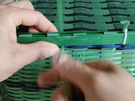 塑钢带单边收口教程#爱生活爱编织 #我的手工作品