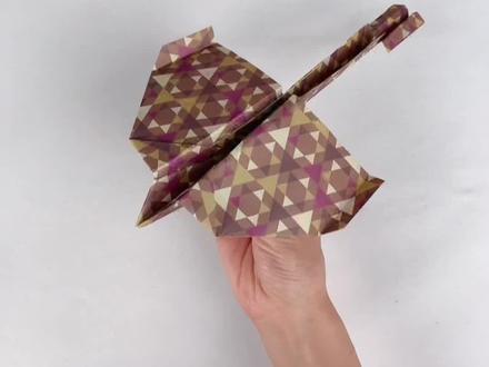 DC-03纸飞机,世界四大纸飞机之一,造型独特的滑翔机,快来学学怎么叠吧~#折纸教程 #折纸玩具