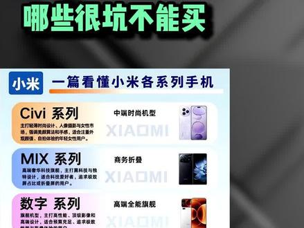 小米的手机千万别乱买!真正能买的就这几款!#小米 #红米 #手机推荐 #干货分享 #科普