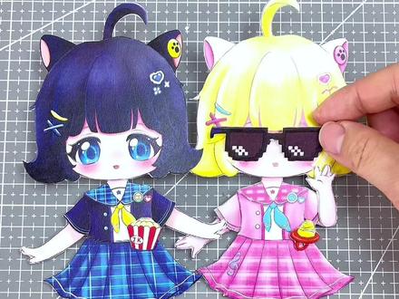 蛋仔派对JK妹可动纸片人制作教程来啦!这样的淘气丸子你喜欢吗?😜#可动纸片人教程 #蛋仔派对 #蛋仔派对jk妹 #蛋仔派对淘气丸子 #巴啦巴啦小牛仙