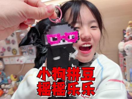 艾米自制拼豆小狗摇摇乐,摆动起来非常解压,妈妈用一万拼豆拿下 #拼豆小狗摇摇乐 #拼豆摇摇乐 #母女搞笑日常 #母女搞笑日常