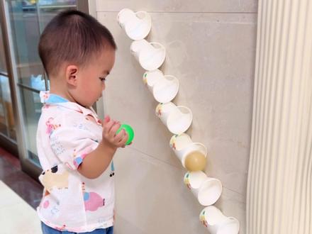 海洋球纸杯玩具教程#养娃 #亲子 #亲子互动