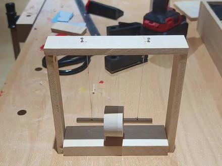 麦克斯韦滚摆#手工diy #木工坊 #滚摆