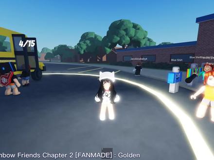 ROBLOX:彩虹朋友第二章粉丝图,我被一群黄色朋友包围了