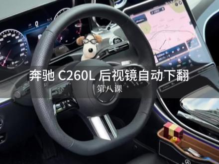 奔驰#后视镜下翻 你有设置好用起来了吗?#奔驰c260l #后视镜下翻功能 #奔驰 #用车小知识