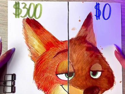 0元画尼克教程😱😳 #绘画 #疯狂动物城 #朱迪 #艺术 #尼克狐尼克