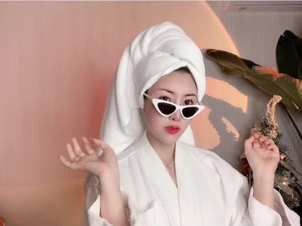 手把手教网红浴巾包头法#教程#高级感 #真珠美学