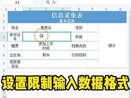 设置限制输入数据格式##office办公技巧 #办公软件技巧 #wps