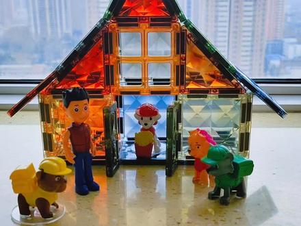 磁力片拼搭教程之小房子来啦!#磁力片 #拼搭 #小房子 #磁力片拼图大全教程