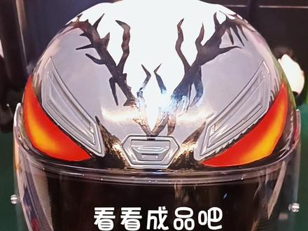 我画的手绘头盔➕3#机车 #画画 #手绘 #手绘头盔 #原创设计