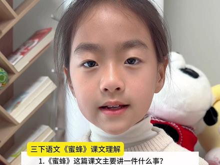 #三年级语文 下册《蜜蜂》课文理解、知识重点#学习 #小学 #知识分享 #复习