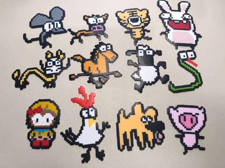 这应该猜不出来吧#十二生肖拼豆 #抽象艺术 #拼豆