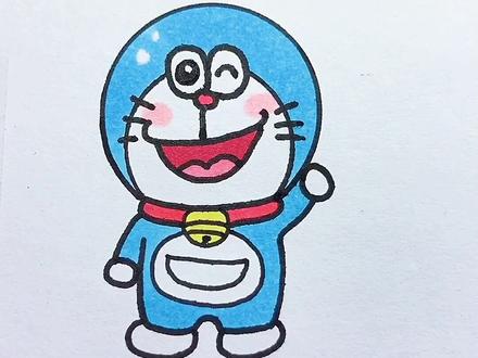 学画画卡通人物之多啦A梦! #田妈画画#画画教程 #卡通人物画@抖音小助手