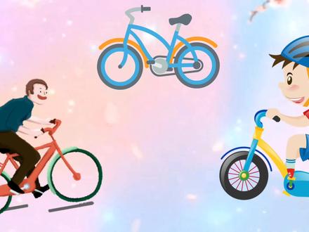 自行车怎画,自行车简笔画教程,超级简单的环保自行车儿童绘画 #交通工具 #亲子教育 #简笔画教程 #幼儿教育 #低碳出行 #郊游