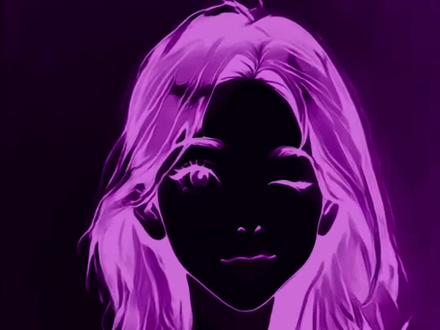 紫发漫感滤镜特效 紫色果然很有韵味 #娟教程